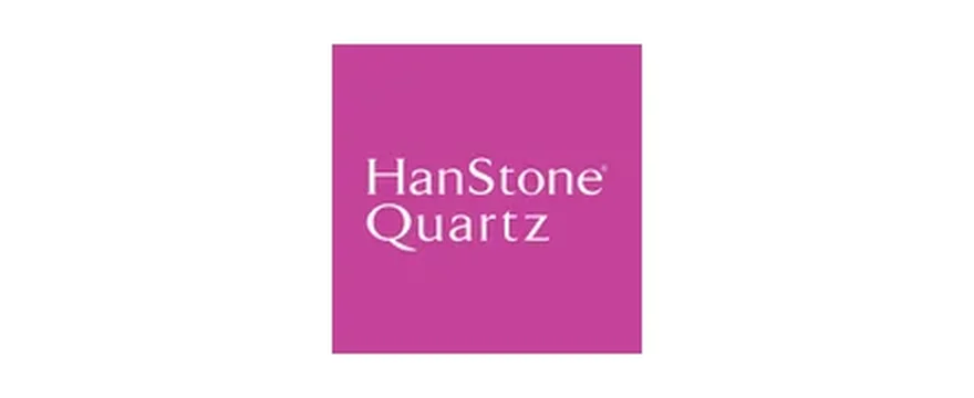 HanStone Quartz logo on a magenta square