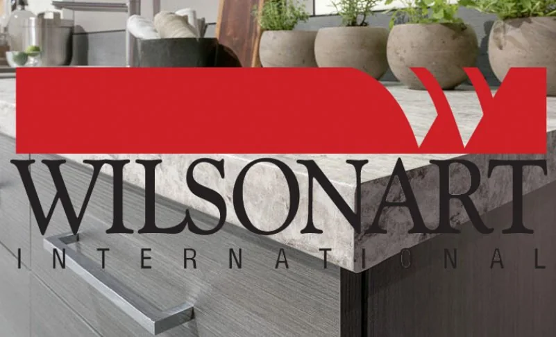 Wilsonart International logo over a kitchen countertop scene
