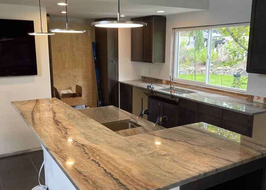 Kitchen countertops by Top Granite. A Top Granite project