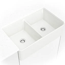 MSI Fireclay Farmhouse White Double Bowl 5050-3220