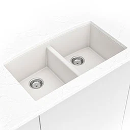 MSI White Quartz Double Bowl 50/50-3219
