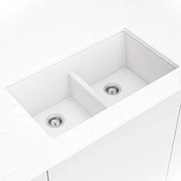 MSI White Quartz Double Bowl 50/50-3319