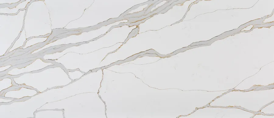 Calacatta Solessio quartz slab, MSI Q Premium