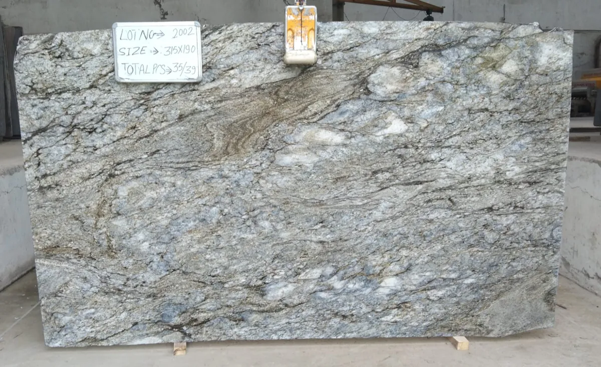 Blue Dunes 3cm Polished + Leathered slab at Easy Stones Seattle