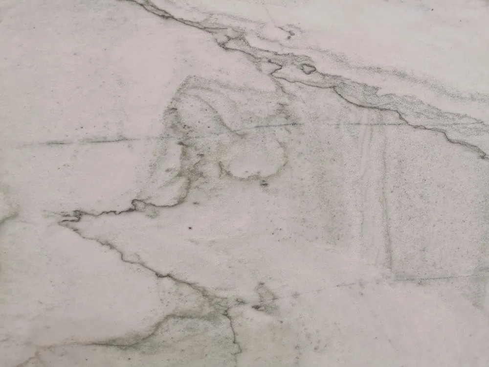 Infinity White 3cm Leathered slab at Easy Stones Seattle