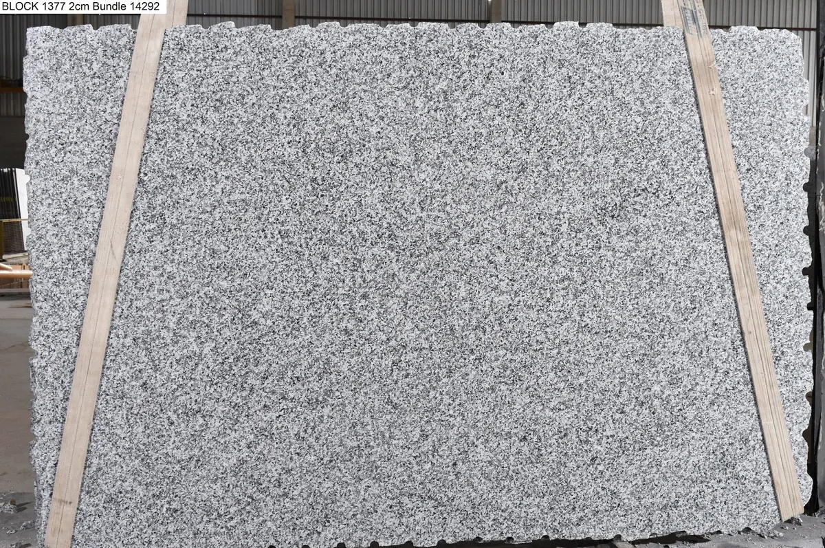 Luna Pearl 2cm Polished slab at Easy Stones Seattle