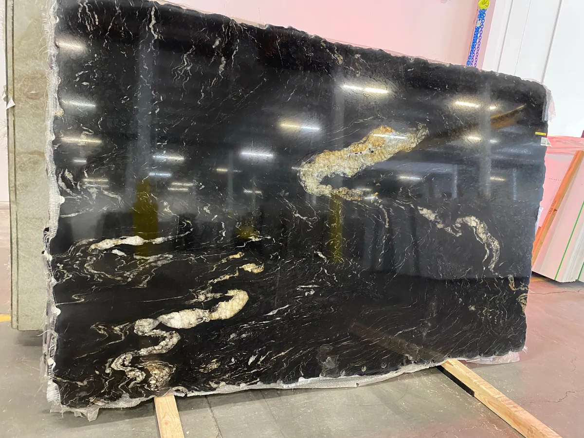 Titanium Black 3cm Polished slab at Easy Stones Seattle