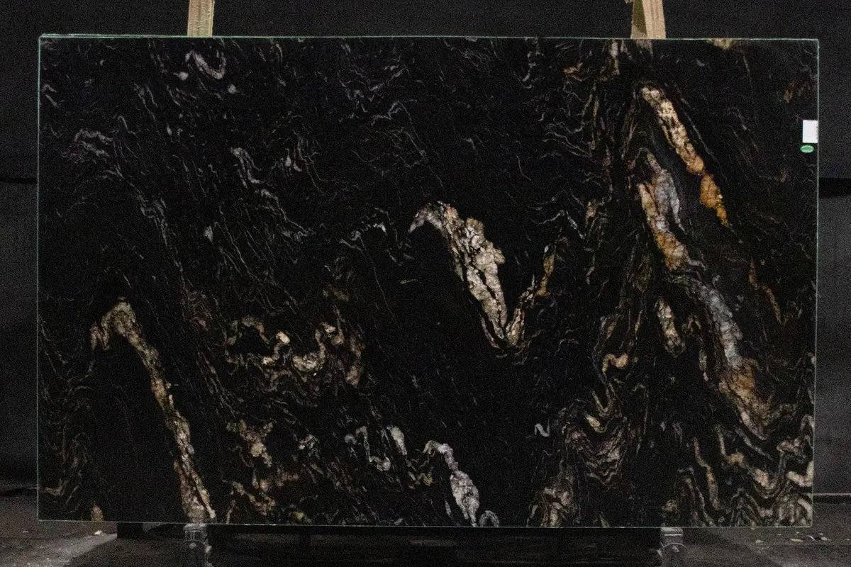 Titanium Gold 3cm Polished slab at Easy Stones Seattle